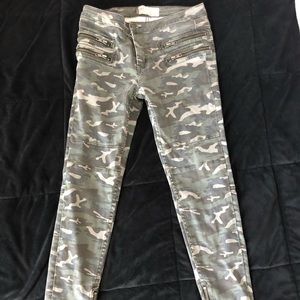 FREE PEOPLE camo jeans
